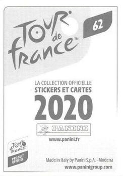 2020 Panini Tour de France #62 Quentin Pacher Back